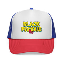 Load image into Gallery viewer, Black Famous Tees Trucker Hat