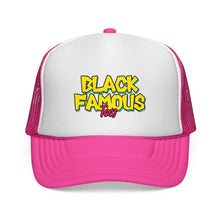 Load image into Gallery viewer, Black Famous Tees Trucker Hat