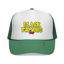 Load image into Gallery viewer, Black Famous Tees Trucker Hat