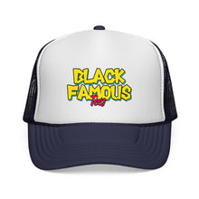 Load image into Gallery viewer, Black Famous Tees Trucker Hat