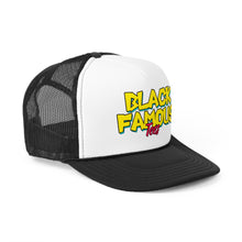 Load image into Gallery viewer, Black Famous Tees Trucker Hat
