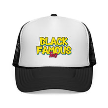 Load image into Gallery viewer, Black Famous Tees Trucker Hat
